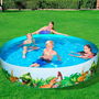 Bestway Piscine Rigide Enfant PVC Dinosaures 244x46 cm +3 Ans Jardin 55001