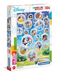Clementoni Puzzle Disney SuperColor 104 Pièces Classique, Jouet Créatif Unisexe pour Enfants 6 Ans et Plus