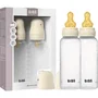 BIBS Biberon bébé Ivory - Embout rond en caoutchouc naturel - 270 ml - Pack de 2