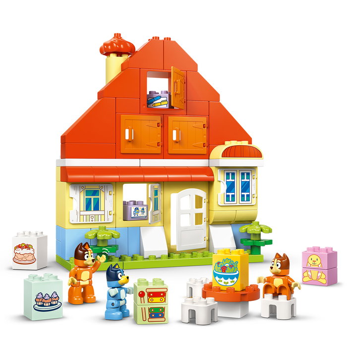LEGO DUPLO La Maison de Famille de Bluey et le Jeu de Mémoire, 83 pièces