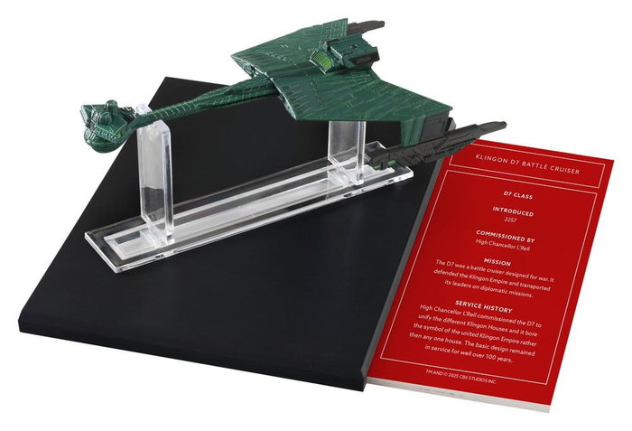 Star Trek Library Die-Cast Klingon D7 Battle Cruiser 10 cm