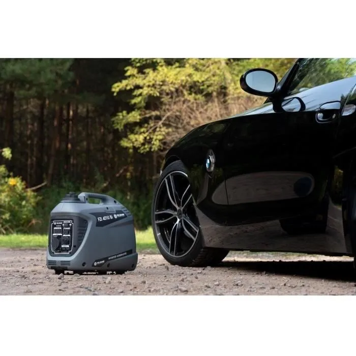Fieldmann FZI 4010-Bi Groupe électrogène à essence 900 W, moteur OHV 54 cc, autonomie 8.5h, réservoir 3L, sorties 230V, 12V et USB pour chalet, caravane, outils