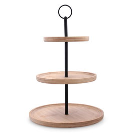 Bandeja Bambú 3 Niveles Bambu Bidasoa 25+20+15x40 cm