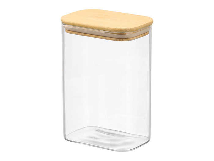 Vivalto Boîte rectangulaire borosilicate 1,4L avec couvercle bambou 12x17.8x8cm (Set de 12) Vivalto Boîte rectangulaire borosilicate 1,4L avec couvercle bambou 12x17.8x8cm (Set de 12)