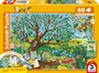 Puzzle Schmidt Spiele - Animaux dans le jardin - 60 pièces - Dès 5 ans - Jeu d'éveil et de découverte