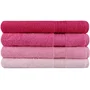 Ensemble de 4 serviettes de bain Rose - 70 x 140 cm