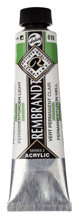 Rembrandt Peinture Acrylique Tube 40 ml Vert Permanent Clair 618 Rembrandt Peinture Acrylique Tube 40 ml Vert Permanent Clair 618