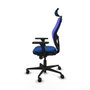 Piqueras y Crespo Chaise de Bureau avec Appui-tête 3D036N2 Bleu