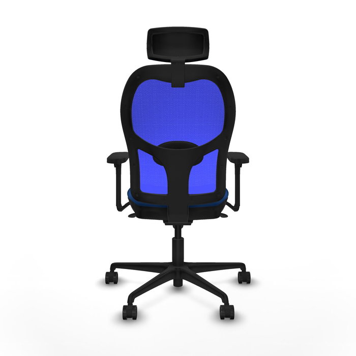 Piqueras y Crespo Chaise de Bureau avec Appui-tête 3D036N2 Bleu