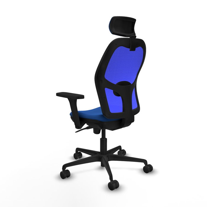 Piqueras y Crespo Chaise de Bureau avec Appui-tête 3D036N2 Bleu