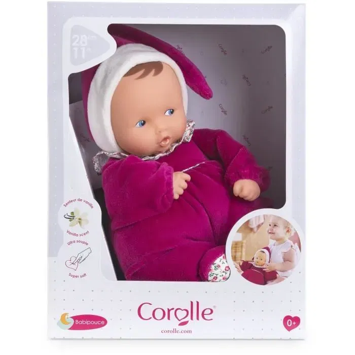 Corolle Doudou Babipouce Rose Grenadine 28 cm - Senteur vanille - Dès la naissance Corolle Doudou Babipouce Rose Grenadine 28 cm - Senteur vanille - Dès la naissance