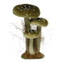 Decoris Lot de 3 Champignons sur Mousse, 3 Modèles, 14 x 18 x 26 cm, Couleurs Assorties