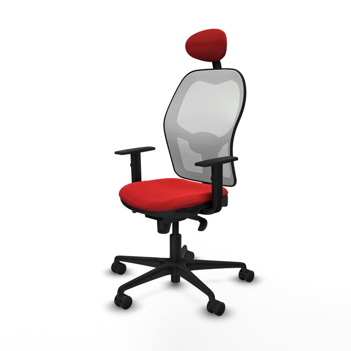 Piqueras y Crespo Chaise de Bureau avec Appui-tête Jorquera 1D036N1 Rouge