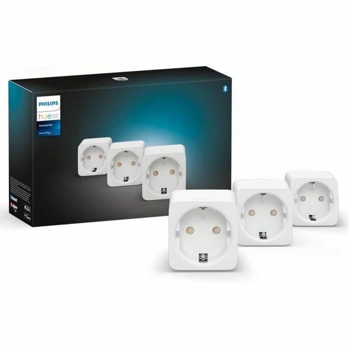 Philips Hue Lot de 3 prises connectées - Blanc Philips Hue Lot de 3 prises connectées - Blanc