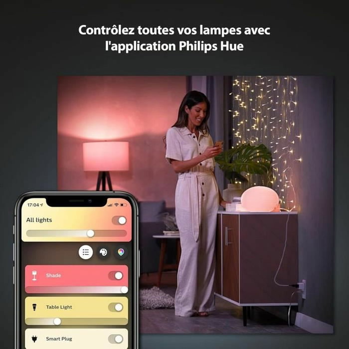 Philips Hue Lot de 3 prises connectées - Blanc Philips Hue Lot de 3 prises connectées - Blanc