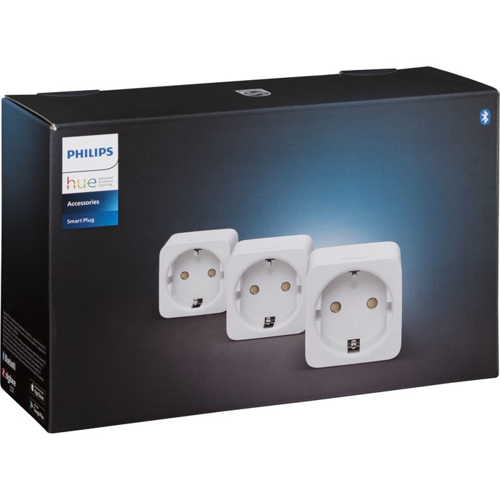 Philips Hue Lot de 3 prises connectées - Blanc Philips Hue Lot de 3 prises connectées - Blanc