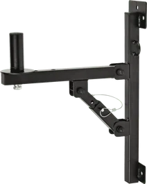 QUIKLOK Support Enceinte Mural Escuadra Réglable (Paire) Inclinaison Ajustable Tube Acier Noir 40kg