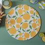 Home Deco Factory Set de table individuel motif citrons 38 cm