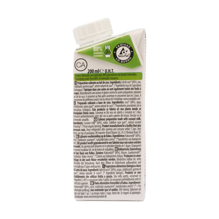 Ecomil Cuisine Coco Bio 200ml Ecomil Cuisine Coco Bio 200ml
