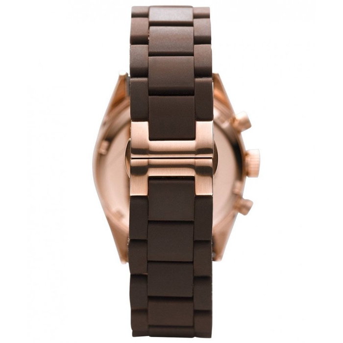 Armani AR5891 montre analogique marron et rose