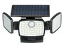 Ibergarden Lampe Solaire LED 4 Foyers 500 Lumens avec Détecteur de Mouvement 15 x 11 x 12 cm (Set de 6)