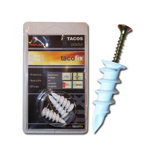 SIFER TACO FIX 964 4 chevilles avec tournevis 40x15 mm pour Pladruoeen:fr SIFER TACO FIX 964 4 chevilles avec tournevis 40x15 mm pour Pladruoeen:fr