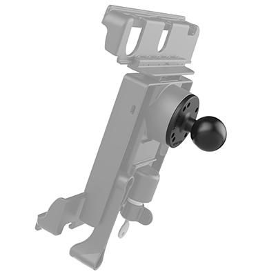 RAM Mounts RAM-202U Plaque ronde avec boule de support 2.5" - Boule caoutchouc 1.5" de taille C - Motif de trous AMPS universel