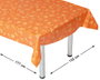 Nappe rectangulaire orange avec imprimé Halloween 132x177cm