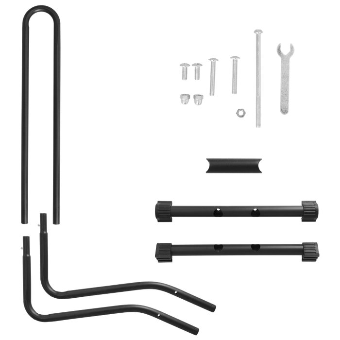 WOLFPACK LINEA PROFESIONAL Support pour vélos de sol en acier noir WOLFPACK LINEA PROFESIONAL Support pour vélos de sol en acier noir
