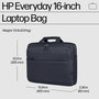 HP Sacoche pour PC portable 16 pouces Everyday - Compartiment matelassé, 13L, résistante à l'eau, polyester 600D, matériaux recyclés
