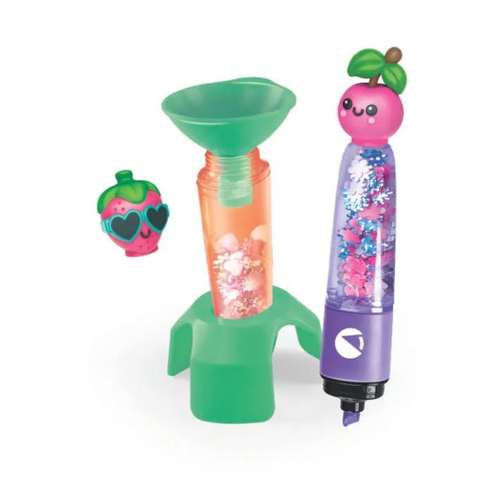 Clementoni Coffret Créatif Crée tes Fluos Personnalisables avec Décorations sur le Thème des Fruits