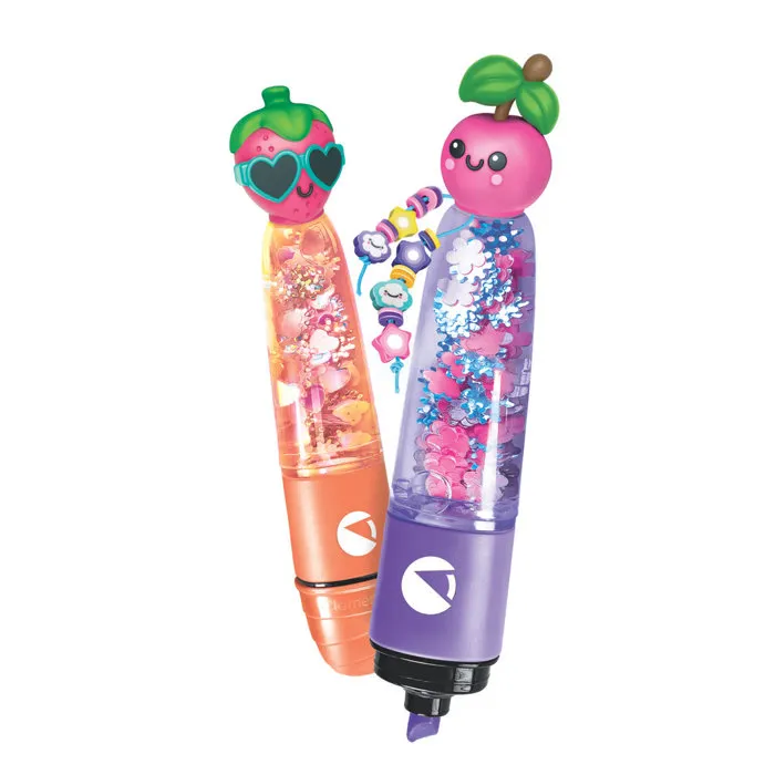 Clementoni Coffret Créatif Crée tes Fluos Personnalisables avec Décorations sur le Thème des Fruits