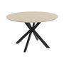 Home ESPRIT Table de Salle à Manger Marron Noir Fer Bois MDF 120 x 120 x 75 cm