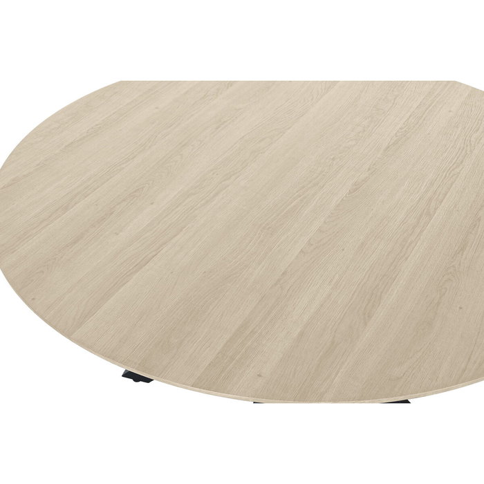 Home ESPRIT Table de Salle à Manger Marron Noir Fer Bois MDF 120 x 120 x 75 cm Home ESPRIT Table de Salle à Manger Marron Noir Fer Bois MDF 120 x 120 x 75 cm