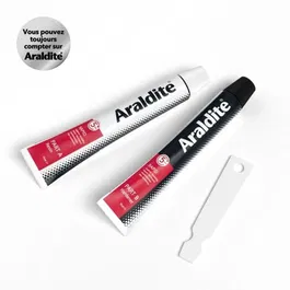 Araldite Colle époxy bi-composant Rapid - Haute résistance, prise rapide (5 min) - Pour métal, bois, plastique, céramique, verre - 2 x 15 ml