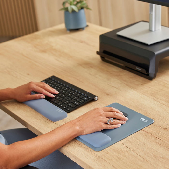 Fellowes Breyta Repose-poignet pour clavier bleu marine 32 cm