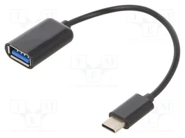 GEMBIRD Câble OTG USB 2.0 Cablexpert USB A vers USB C 0,15m noir