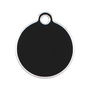 Plaque d'identification pour collier Imarc Circle Noir