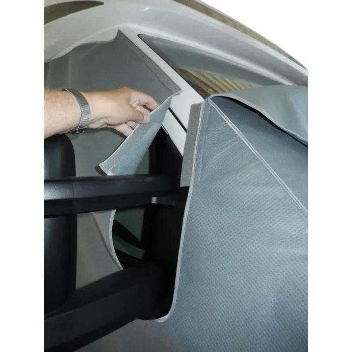 Hindermann Bâche de protection hivernage pour cabine Wintertime - Camping-car Fiat Ducato 250/290 - Triple épaisseur SFS-3, respirante, 160 g/m², tendeurs inclus