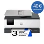 HP OfficeJet Pro 8124e - Imprimante multifonctions tout-en-un couleur jet d'encre sans fil, 20 ppm, format jusqu'à Legal, 225 feuilles, 3 mois Instant Ink inclus avec HP+