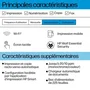 HP OfficeJet Pro 8124e - Imprimante multifonctions tout-en-un couleur jet d'encre sans fil, 20 ppm, format jusqu'à Legal, 225 feuilles, 3 mois Instant Ink inclus avec HP+