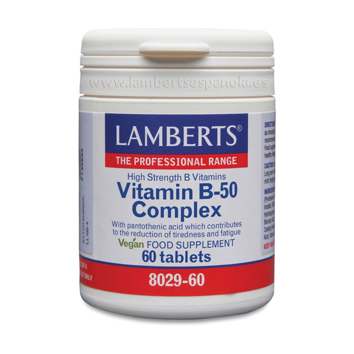 Lamberts Vitamina B-50 Complex 60 tablettes Lamberts Vitamina B-50 Complex 60 tablettes