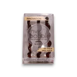 InvisiBobble Set Trio Waves Barrette Assez sombre, 3 pcs