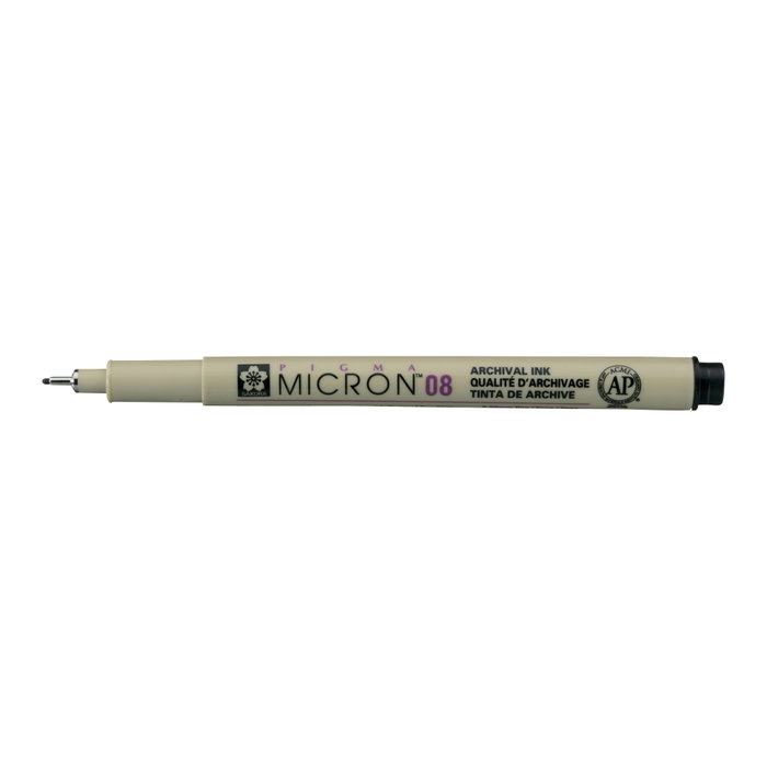 Sakura Pigma Micron 08 - 0,50 mm - Noir Sakura Pigma Micron 08 - 0,50 mm - Noir