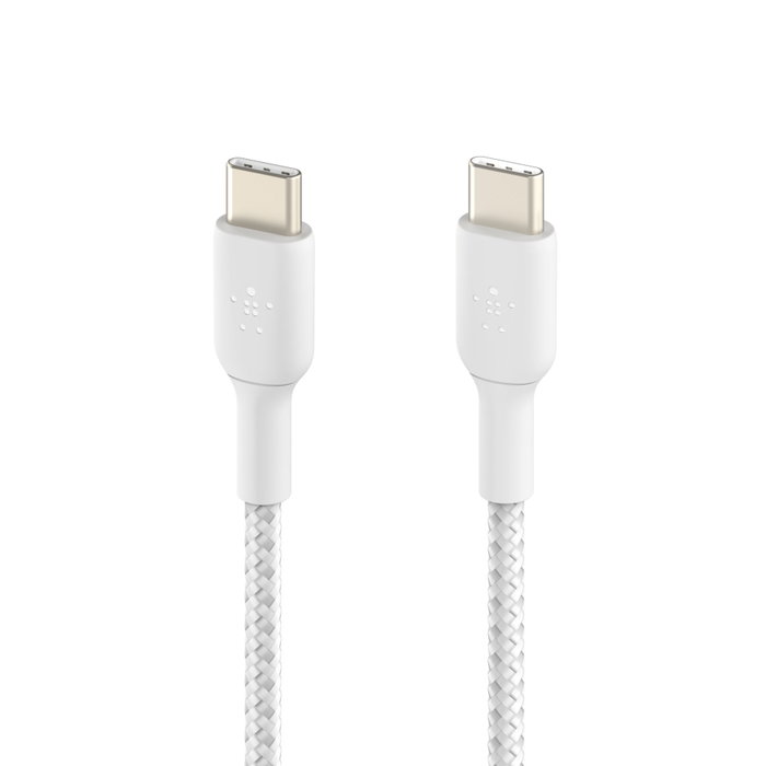 Belkin Câble tressé USB-C vers USB-C 2 m - Blanc