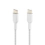 Belkin Câble tressé USB-C vers USB-C 2 m - Blanc