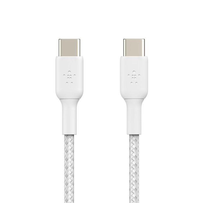 Belkin Câble tressé USB-C vers USB-C 2 m - Blanc