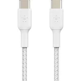 Belkin - Câble USB-C vers USB-C Tressé Longue Portée 2 m - Blanc