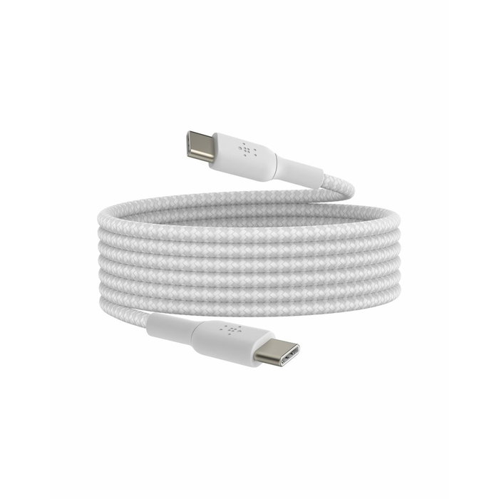 Belkin Câble USB-C vers USB-C tressé 2 m - Blanc