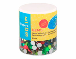 Innspiro Bote de Gemas Acrílicas Assorties 6mm 900u